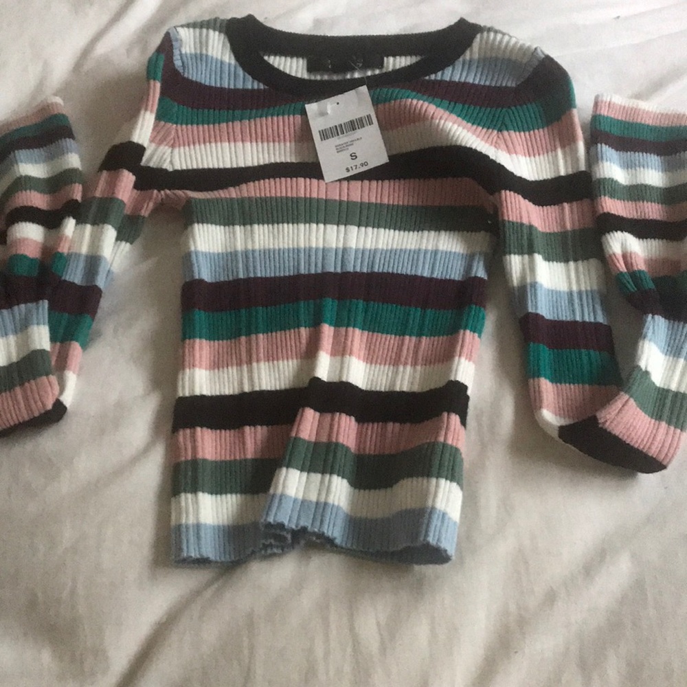 Striped long sleeve shirt
